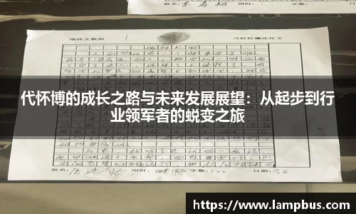 代怀博的成长之路与未来发展展望：从起步到行业领军者的蜕变之旅